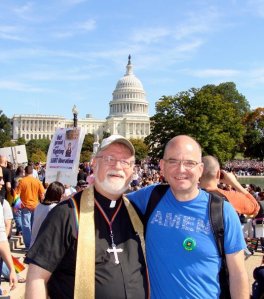 Sprinkle and Harry Knox at National Equality March