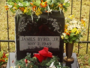 James Byrd Jr.'s gravesite.