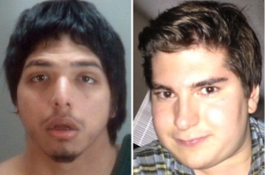 David Hidalgo (l) claims "gay panic" led him to stab Stewart Trese (r) to death.